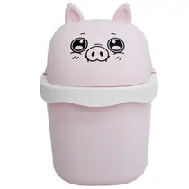 Lixeira Pequena De Mesa Animal Porco de 1,5 Litros - POR01 - KEITA
