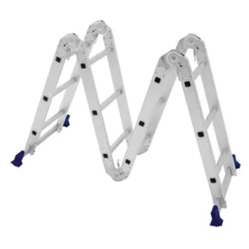 Escada Multifuncional 4x3 12 Degraus com Plataforma - 5133 - MOR Escada Multifuncional 4x3 12 Degraus com Plataforma - 5133 - MOR