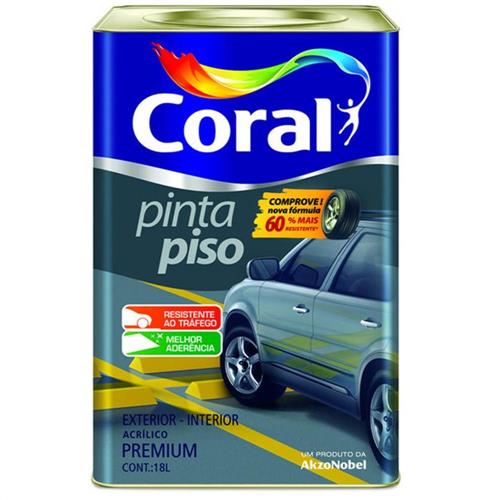 Tinta Para Piso Fosco Branco 18 Litros - CORAL Tinta Para Piso Fosco Branco 18 Litros - CORAL