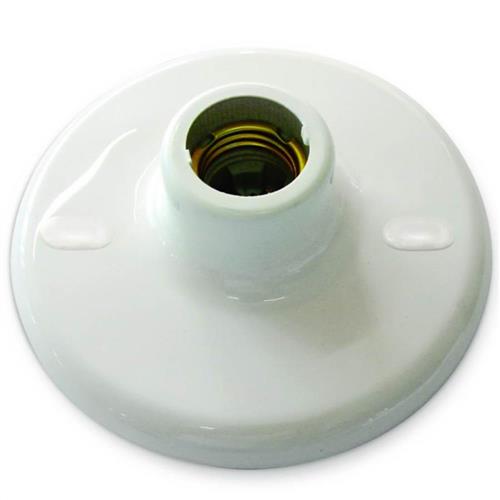 Plafon Plástico Branco com Borne - 8011 - GERMER Plafon Plástico Branco com Borne - 8011 - GERMER
