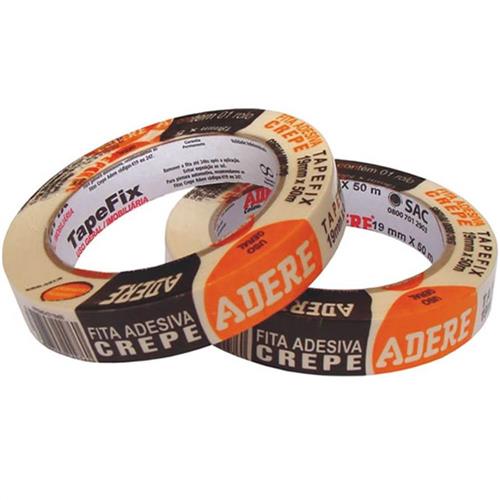 Fita Crepe de Uso Geral 19mm x 50 Metros - 427S - ADERE Fita Crepe de Uso Geral 19mm x 50 Metros - 427S - ADERE
