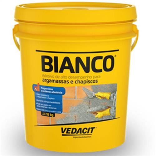 Adesivo Para Argamassa e Chapisco Bianco 18 KG - 112395 - VEDACIT Adesivo Para Argamassa e Chapisco Bianco 18 KG - 112395 - VEDACIT