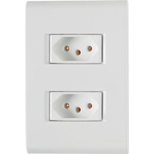 Conjunto 2 Tomadas 2P+T 20A 250V Liz - 57170066 - TRAMONTINA Conjunto 2 Tomadas 2P+T 20A 250V Liz - 57170066 - TRAMONTINA