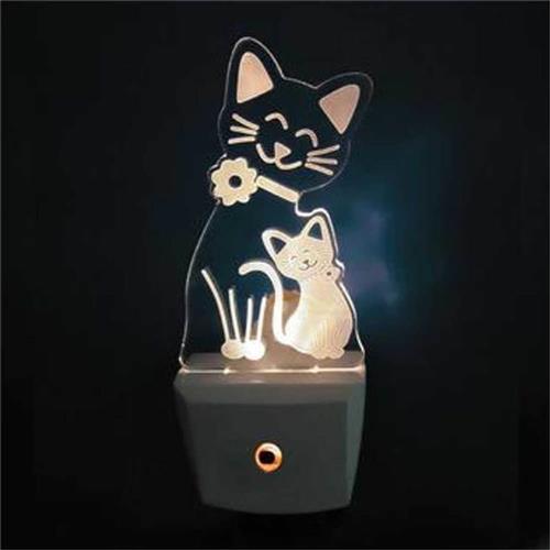 Luz Noturna Gato Com Sensor - 6154 - KEY WEST Luz Noturna Gato Com Sensor - 6154 - KEY WEST