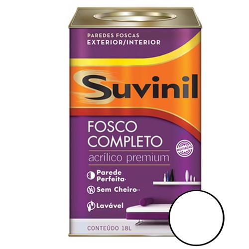 Tinta Acrílica Fosco Branco Neve 18 Litros - 53398863 - SUVINIL Tinta Acrílica Fosco Branco Neve 18 Litros - 53398863 - SUVINIL