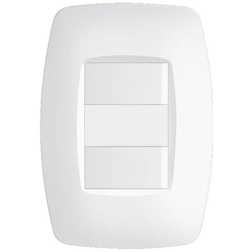 Conjunto 1 Interruptor Simples e 1 Paralelo Distanciados 10A 250V - 2358 - FAME Conjunto 1 Interruptor Simples e 1 Paralelo Distanciados 10A 250V - 2358 - FAME