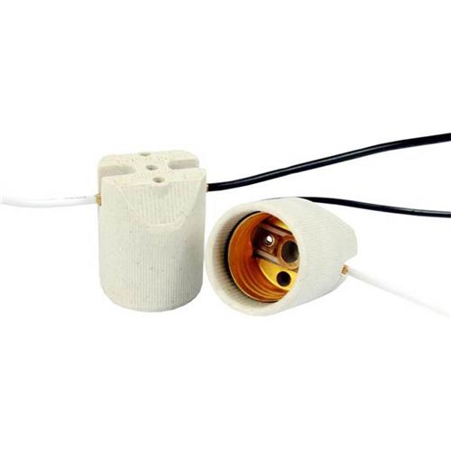 Porta Lâmpada Para Luminária E-27 - 4A 250V Fio de 15cm - 7511 - GERMER Porta Lâmpada Para Luminária E-27 - 4A 250V Fio de 15cm - 7511 - GERMER