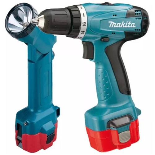 Furadeira Parafusadeira 2 Baterias 3/8" Com Lanterna - 6261DWPLE - MAKITA Furadeira Parafusadeira 2 Baterias 3/8" Com Lanterna - 6261DWPLE - MAKITA