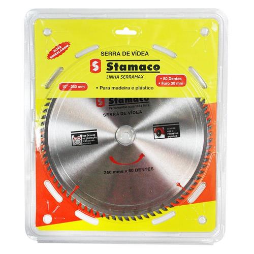 Automatización más lejos calentar Disco de Videa Serra Serramax 250mm 80 Dentes - 2154 - STAMACO P4174320