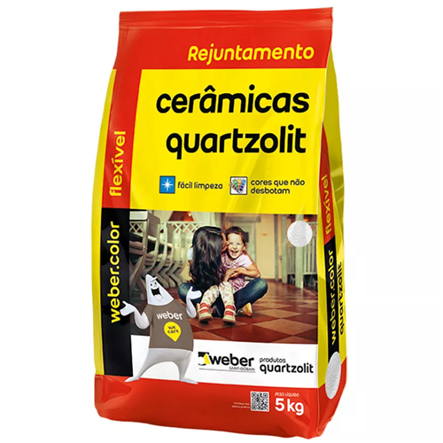 Rejunte Flexível Webercolor 5Kg Cinza Artico – 0107000180030FD - QUARTZOLIT Rejunte Flexível Webercolor 5Kg Cinza Artico – 0107000180030FD - QUARTZOLIT