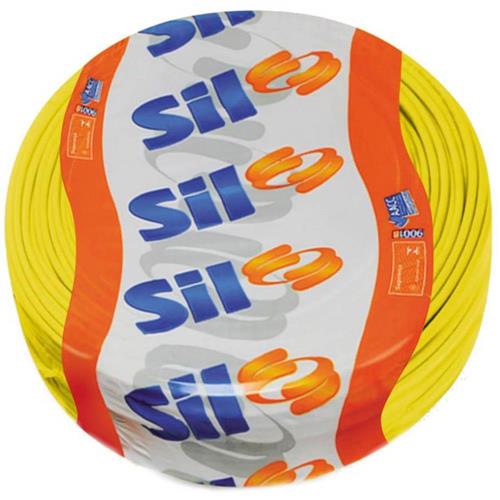 Cabo Flexsil 750V 2.50mm Amarelo com 100 Metros - 7897381601642 - SIL Cabo Flexsil 750V 2.50mm Amarelo com 100 Metros - 7897381601642 - SIL