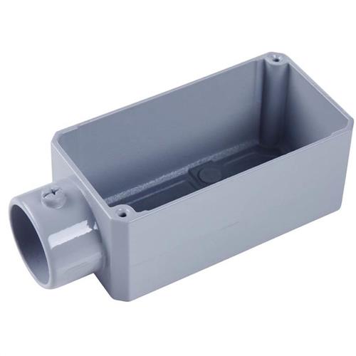 Caixa de Derivação Fixo Sem Rosca Tipo E 3/4" 4x2 - 56102012 - TRAMONTINA Caixa de Derivação Fixo Sem Rosca Tipo E 3/4" 4x2 - 56102012 - TRAMONTINA