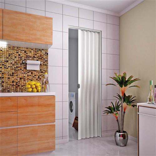 Porta Sanfonada PVC 2.10x80 Branca - PLASBIL Porta Sanfonada PVC 2.10x80 Branca - PLASBIL