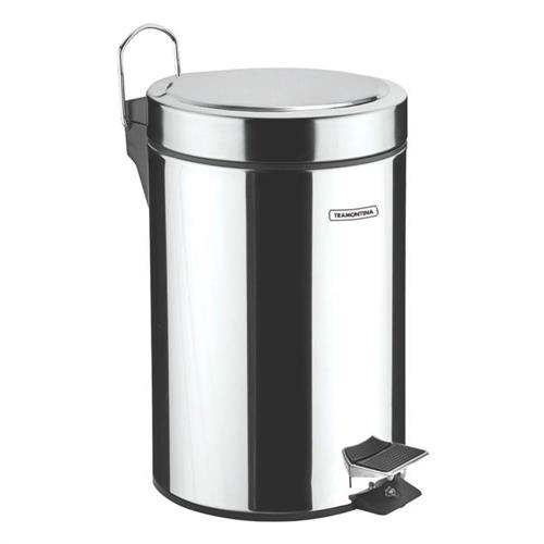 Lixeira Aço Inox com Pedal 5 Litros - 7894693026736 - TRAMONTINA Lixeira Aço Inox com Pedal 5 Litros - 7894693026736 - TRAMONTINA