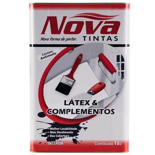 Tinta Látex Acrílica PVA Branca 18 Litros - 015 - NOVA TINTAS Tinta Látex Acrílica PVA Branca 18 Litros - 015 - NOVA TINTAS
