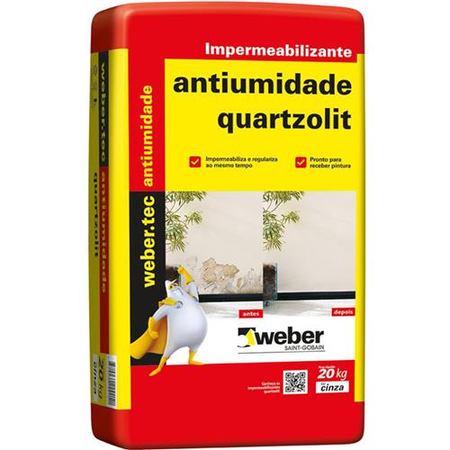 IMPERM.ANTIUMIDADE 20KG CINZA QUARTZOLIT IMPERM.ANTIUMIDADE 20KG CINZA QUARTZOLIT