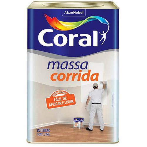 Massa Corrida PVA 27 Kg Branca - 5202596 - CORAL Massa Corrida PVA 27 Kg Branca - 5202596 - CORAL