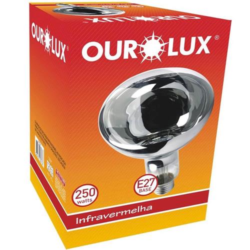 Lâmpada Secagem 250W 220V - 01799 - OUROLUX Lâmpada Secagem 250W 220V - 01799 - OUROLUX