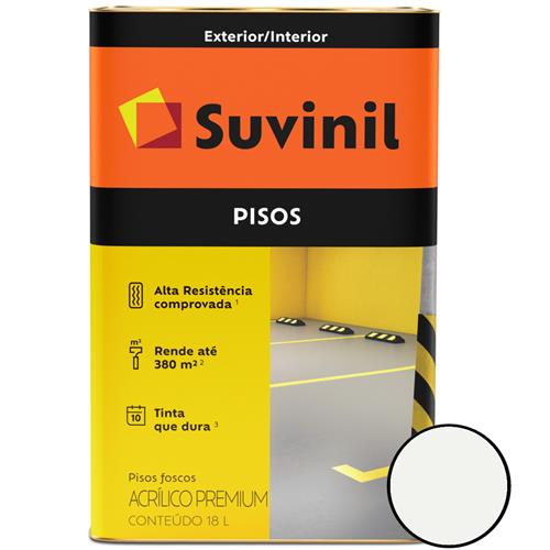 Tinta Acrílico Premium para Cimentos e Pisos 18 Litros Branco - 53418632 - SUVINIL Tinta Acrílico Premium para Cimentos e Pisos 18 Litros Branco - 53418632 - SUVINIL