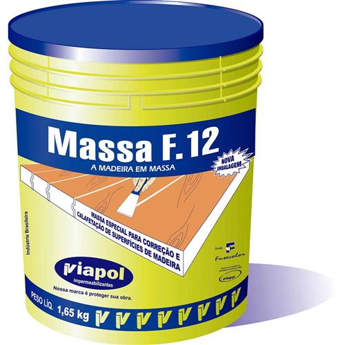Massa Acrilica F-12 1.65 Kg Branca - 2291 - FUSECOLOR Massa Acrilica F-12 1.65 Kg Branca - 2291 - FUSECOLOR