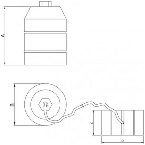 Prumo 750g - 43182/000 - TRAMONTINA Prumo 750g - 43182/000 - TRAMONTINA