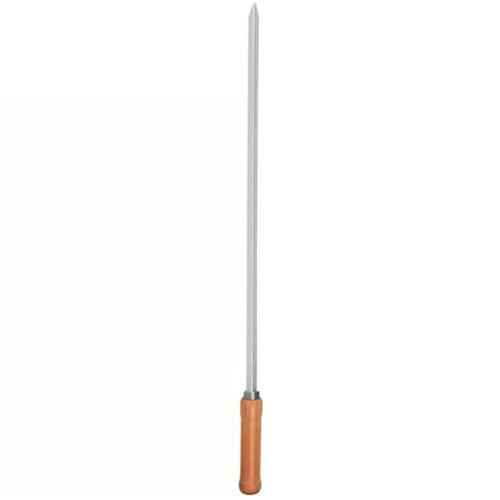 Espeto Simples 75 cm para churrasco aço cromado - Mec G Store