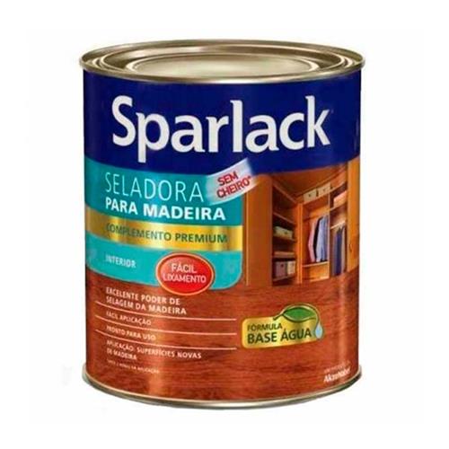 Selador Sparlack Para Madeira a Base de Água 900ml - 5203192 - CORAL Selador Sparlack Para Madeira a Base de Água 900ml - 5203192 - CORAL
