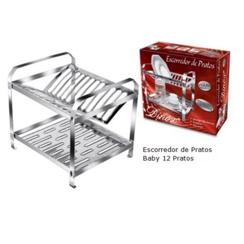 Escorredor Baby Para 12 Pratos - EPB004 - DINOX Escorredor Baby Para 12 Pratos - EPB004 - DINOX