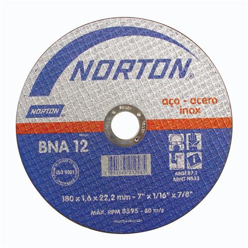 Disco de Corte BNA12 Extra 115x1x22 - 66252920334 - NORTON Disco de Corte BNA12 Extra 115x1x22 - 66252920334 - NORTON