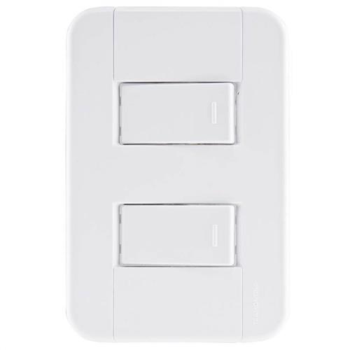 Conjunto 2 Interruptores Paralelos 10A 250V Tablet - 57240/041 - TRAMONTINA Conjunto 2 Interruptores Paralelos 10A 250V Tablet - 57240/041 - TRAMONTINA