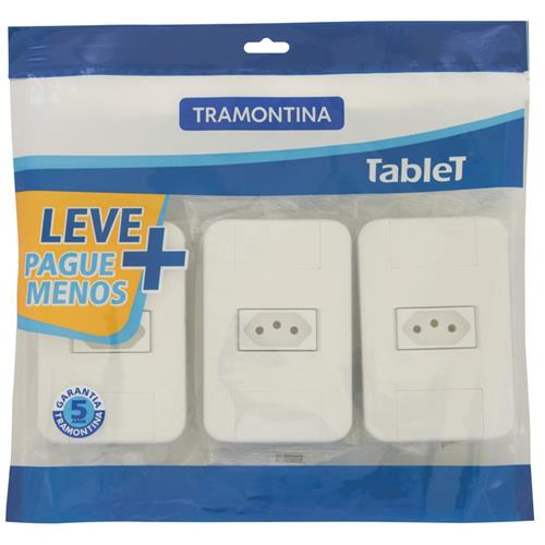 3 CJ.1 TOMADA 2P+T10A 250V TABLET TRAMON 3 CJ.1 TOMADA 2P+T10A 250V TABLET TRAMON