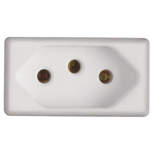 TOMADA 2P+T14136 20A/250V BRANCA TRAMONT TOMADA 2P+T14136 20A/250V BRANCA TRAMONT