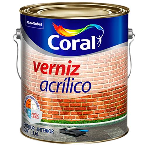 Verniz Acrílico Incolor 3,6 Litros - 5202452 - CORAL Verniz Acrílico Incolor 3,6 Litros - 5202452 - CORAL