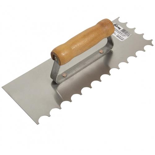 Desempenadeira de Aço Dentada 29cm Raio 10mm - 60.705 - CORTAG Desempenadeira de Aço Dentada 29cm Raio 10mm - 60.705 - CORTAG