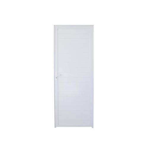 Porta alumínio Lambril 210X080 Direito Branco L-25 FACCE Porta alumínio Lambril 210X080 Direito Branco L-25 FACCE