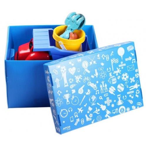 Caixa Organizadora 45x33x20cm Azul - 39.BAZ.1102 - ATCO Caixa Organizadora 45x33x20cm Azul - 39.BAZ.1102 - ATCO