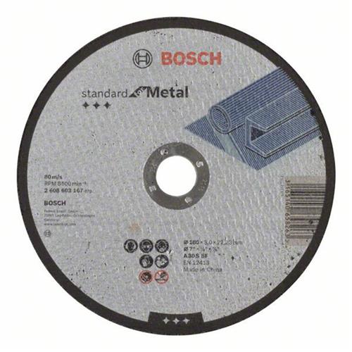 Disco Corte para Metal 180MM Grão 30 - 2608.603.167-000 - BOSCH Disco Corte para Metal 180MM Grão 30 - 2608.603.167-000 - BOSCH