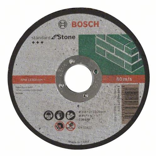 Disco Corte para Pedra 115MM Grão 30 - 2608.603.177-000 - BOSCH Disco Corte para Pedra 115MM Grão 30 - 2608.603.177-000 - BOSCH