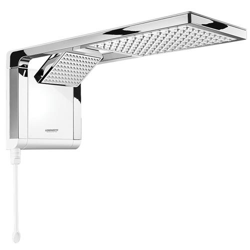 Chuveiro Acqua Duo Branco Cromado 220V 7800W - 7510101 - LORENZETTI Chuveiro Acqua Duo Branco Cromado 220V 7800W - 7510101 - LORENZETTI