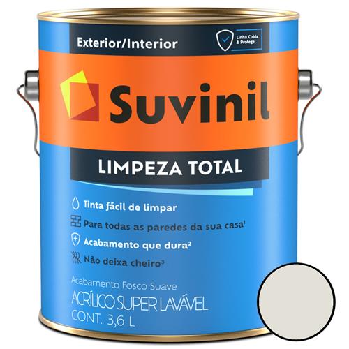 Tinta Acrílica Limpeza Total 3,6 Litros Gelo - 50531096 - SUVINIL Tinta Acrílica Limpeza Total 3,6 Litros Gelo - 50531096 - SUVINIL