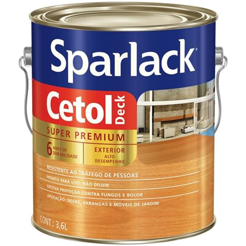 Verniz Cetol Deck Antiderrapante 3,6 Litros Semi Brilhante - 15203086 - SPARLACK Verniz Cetol Deck Antiderrapante 3,6 Litros Semi Brilhante - 15203086 - SPARLACK