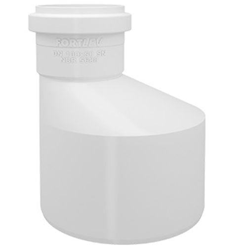 Redução Excentrica Esgoto 75x50mm - 11237551 - FORTLEV Redução Excentrica Esgoto 75x50mm - 11237551 - FORTLEV