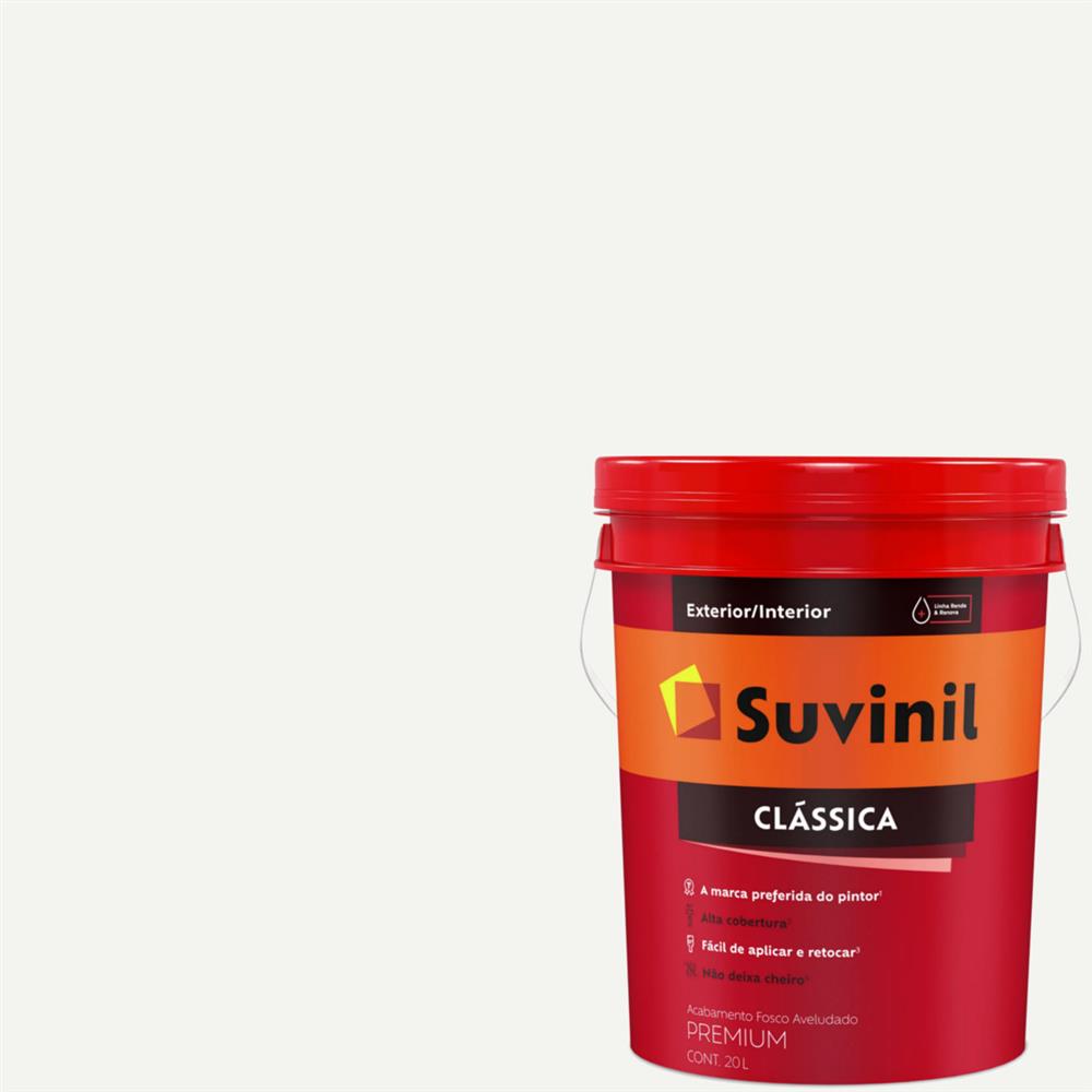 Tinta Látex Clássica Premium Maxx Branco Neve 20 Litros - SUVINIL