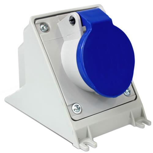 Tomada de Sobrepor 2P+T 32A 200/250V - N3206 - STECK Tomada de Sobrepor 2P+T 32A 200/250V - N3206 - STECK