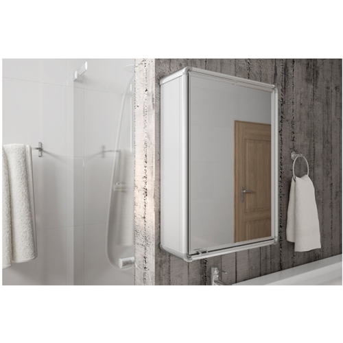 Armario De Aluminio Com 1 Porta Grande De Sobrepor 44x58x11 3cm Lbp13s Astra Astra