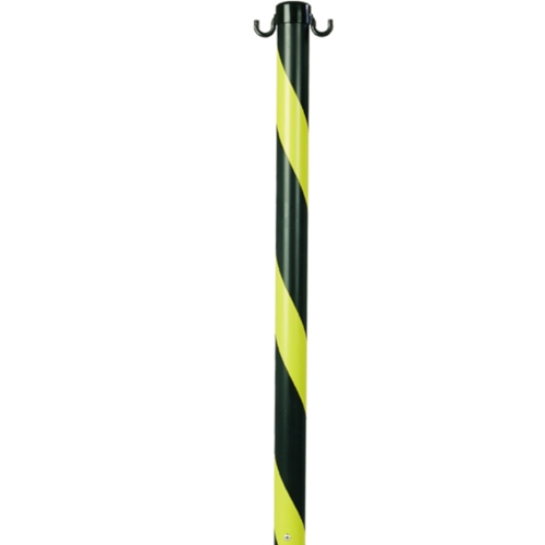Pedestal Zebrado Preto E Amarelo 90cm 700 01132 Plastcor Plastcor