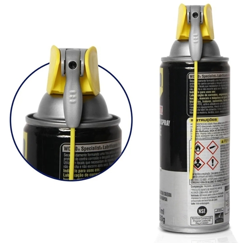 Lubrificante Seco Antiaderente Spray Dry Lube com PTFE Specialist 400ml -  466638 - WD-40 P4436460
