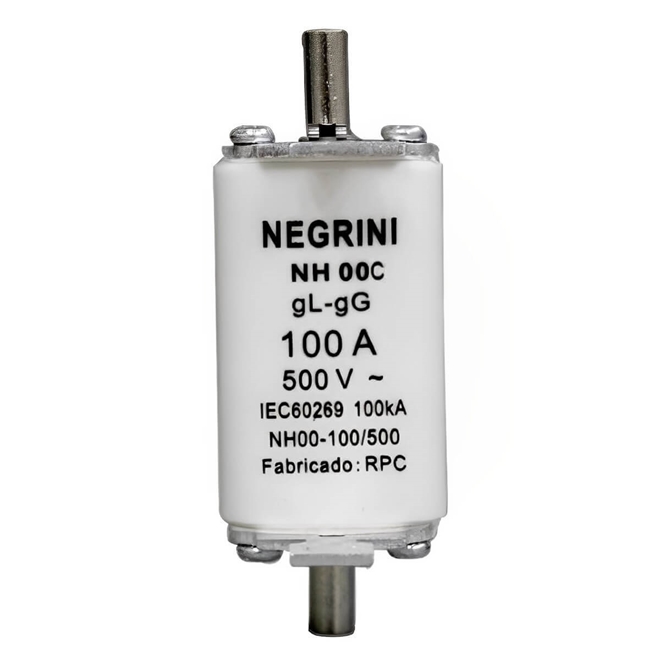 Fusível NH00 100A X 500 Volts - NH-00-C-100/500 - NEGRINI P22024