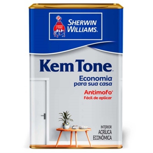 Tinta Acrílica Fosca Kem Tone Bianco Sereno 18 Litros - 2729506 - SHERWIN  WILLIAMS P23882