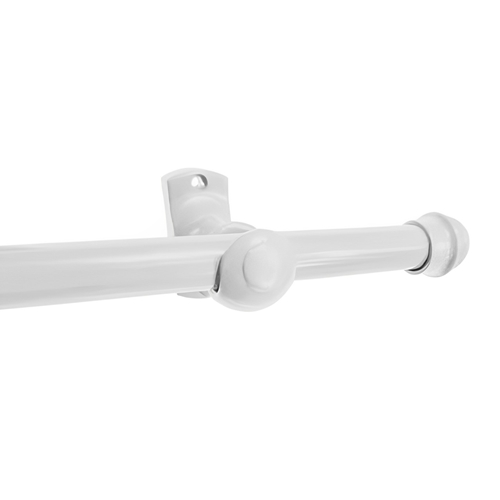 Varão para Cortina Simples Branco 19mm x 2 Metros Alumínio é na